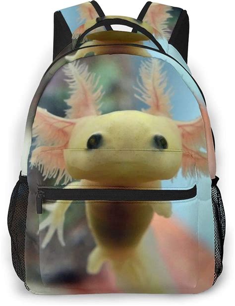 Cute <b>Axolotl</b> <b>Backpack</b> <b>Axolotls</b> <b>Backpack</b> <b>Axolotl</b> Rucksack <b>Axolotl</b> Bag <b>Axolotl</b> <b>School</b> Bag <b>Axolotl</b> Gift Animal <b>Backpack</b> Salamander (2. . Axolotl backpack for school